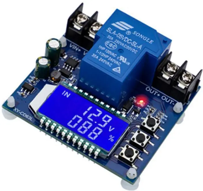 Battery Charge Discharge Voltage Monitor