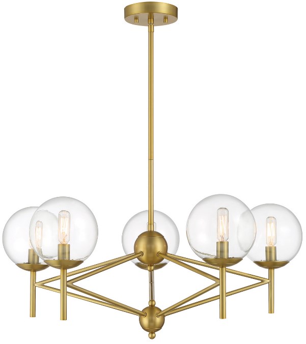 MINKA LAVERY 2795-695 Auresa 5-Light Coal Globe Pendant Light