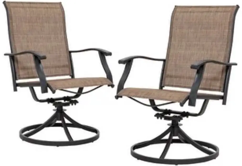 NUU GARDEN DS002S Swivel Textilene Dining Chair