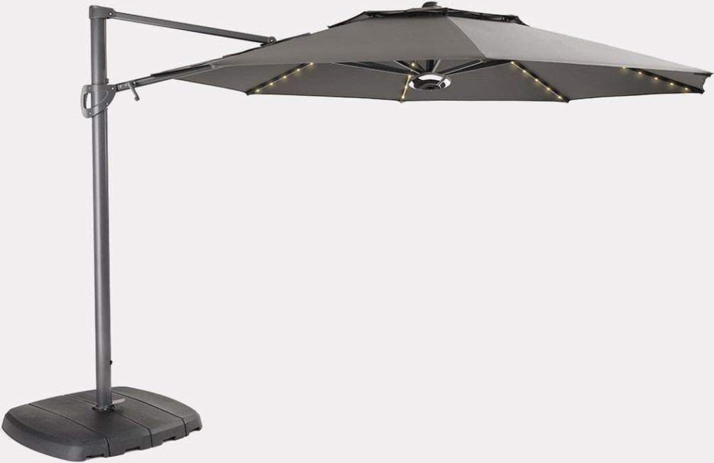 KETTLER PL33 3.3m LED Free Arm Parasol