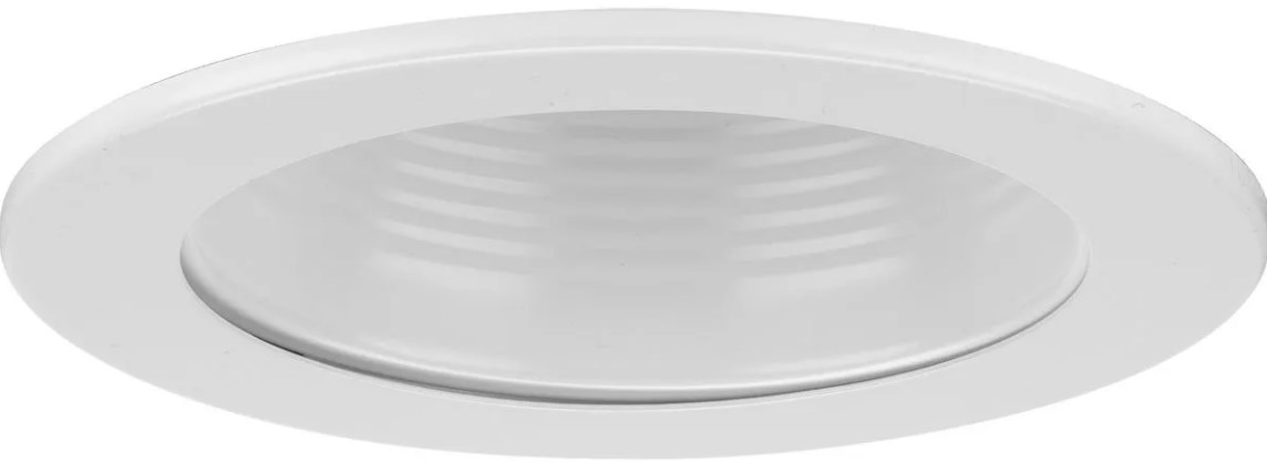 PROGRESS LIGHTING P804000 White Baffle Recessed Light Trim
