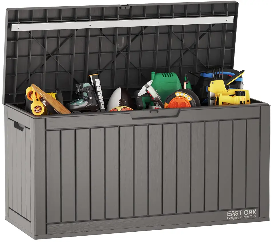 EAST OAK DB23001 60 Gallon Deck Outdoor Storage Box