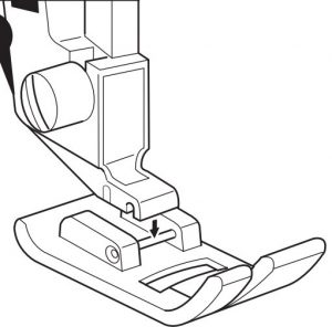 Changing the presser foot Instructions