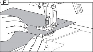 Sewing Over Overlapped Areas instructions
