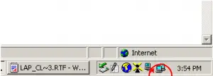Showing-internet-connection-icon