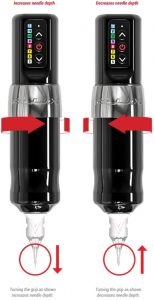 ADJUSTING NEEDLE DEPTH