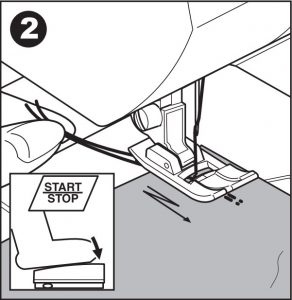 Straight Stitch With Auto-lock Stitch Instructions