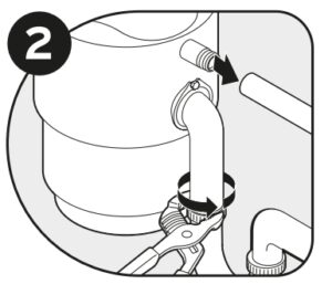 Removal of old disposer/