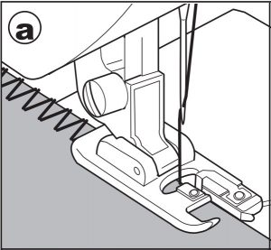 Using the Overcasting Foot Instructions