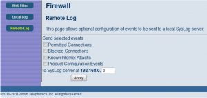 Remote Log Page