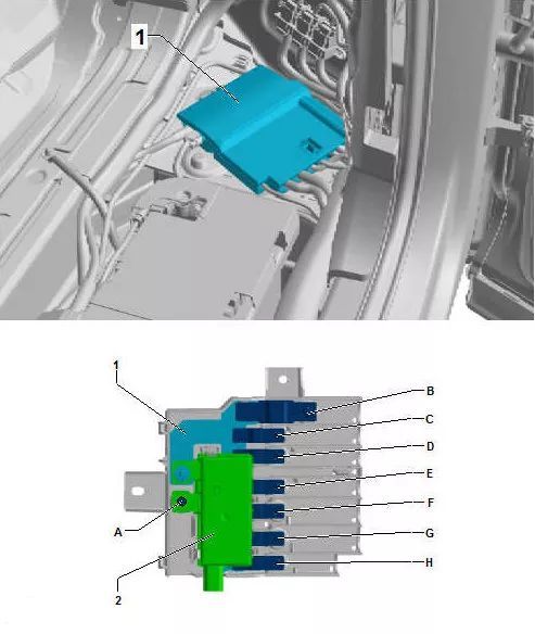 Audi Q7 Wire splitter 3 - TV28- at the installation position bus terminal 30