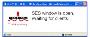 SES Configuration Window - Waiting!