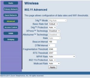 Advanced Page