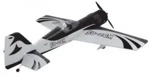 a close up of an airplane