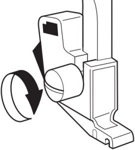 Removing the presser foot holder