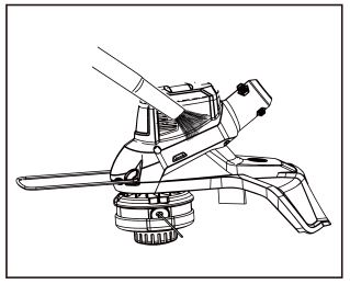 4V Lithium-ion Brushed String Trimmer KST 2540-06 - Clean dirt and debris off