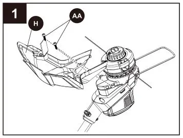 4V Lithium-ion Brushed String Trimmer KST 2540-06 - Guard