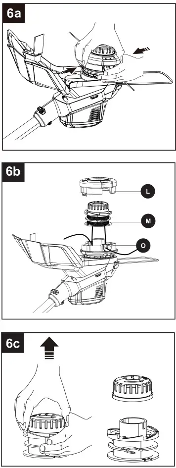 4V Lithium-ion Brushed String Trimmer KST 2540-06 - To replace the bump knob