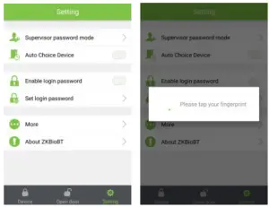 Bluetooth-App-screen-display