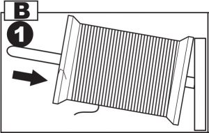 Setting Spool of thread on Spool Pin