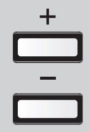 [+]/[-] buttons