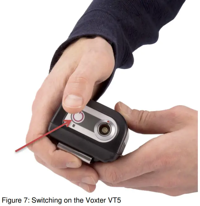 ACD Voxter VT5 Voice Terminal - Switching on the Voxter