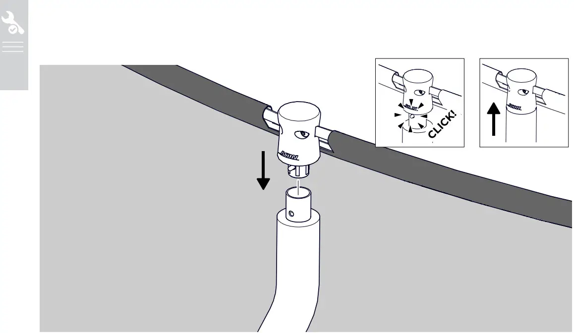 ACON Premium Trampoline Enclosure - top rims