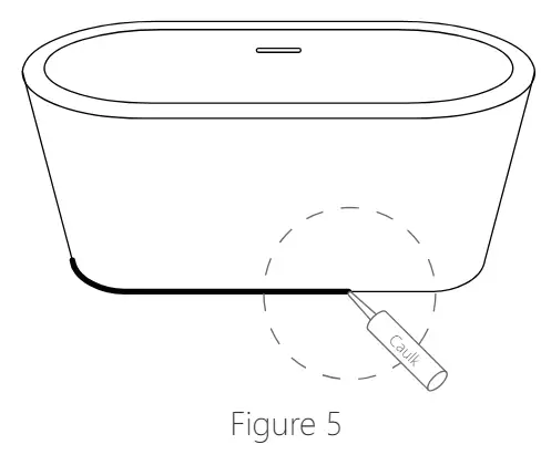 ADECAB AD6850 Acrylic Free Standing Tub Soaking Tub with Overflow - bathtub2