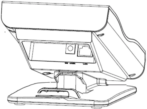 AEi COMMUNICATIONS AGR 8206 SMK Analog DECT Phone - Back View