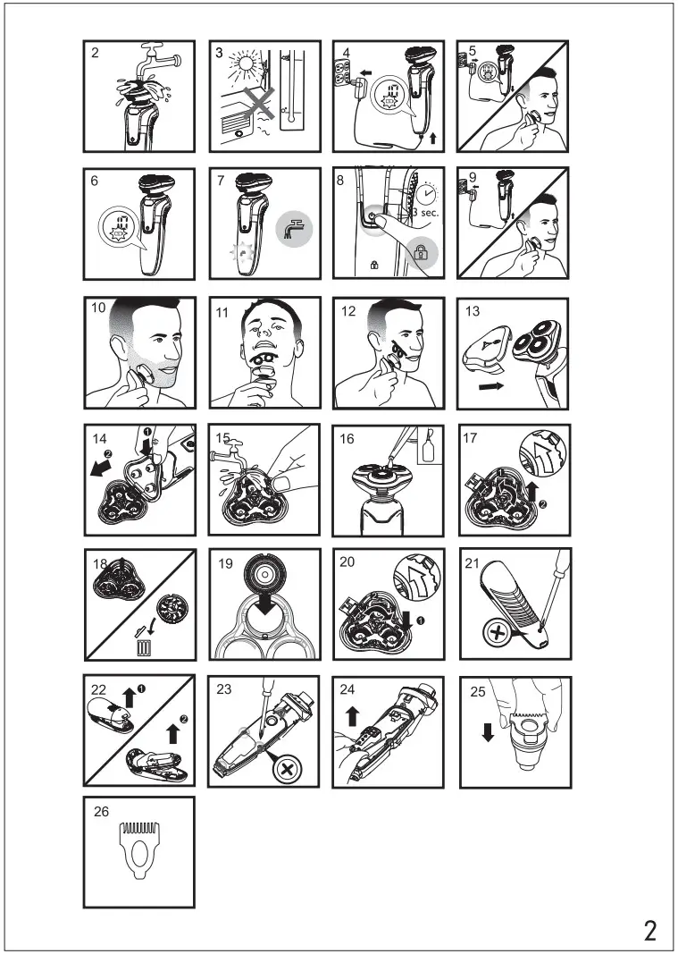 AG STORE AG210 Electric Shaver - Figure 2