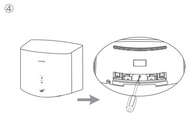 AIKE AK2630S High Speed Hand Dryer - Installation 3