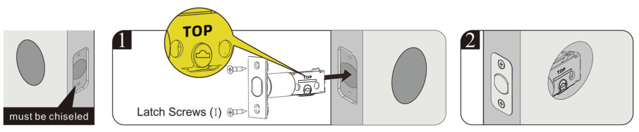 AIMO D1 Fingerprint Keyless Door Lock - screw
