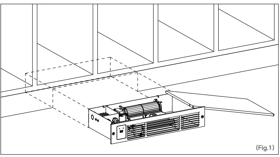 AIREPUSH HTA15 Kickspace Heater - Fig 1