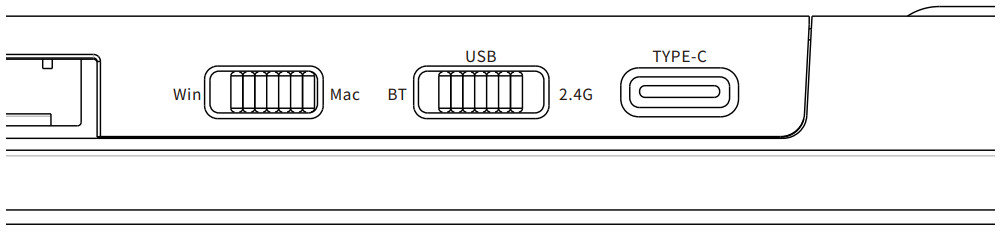 AJAZZ AK832 BT Three Modes Mechanical Keyboard - Indicator Discription