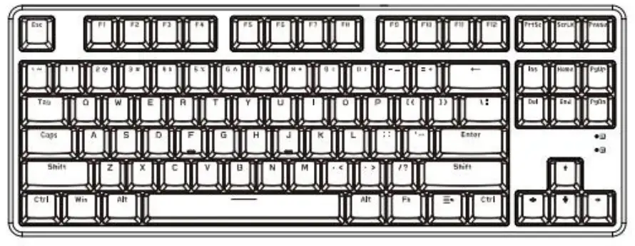 AJAZZ AK873 Wired Hot Swappable Mechanical Keyboard - Steps 1