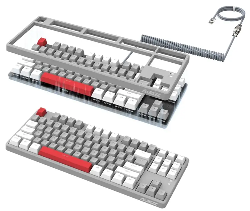 AJAZZ AK873 Wired Hot Swappable Mechanical Keyboard