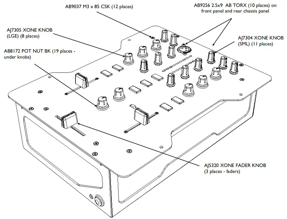 ALLEN HEATH Xone23C Plus 2 Channel DJ Mixer - USER REPLACEABLE PARTS 1