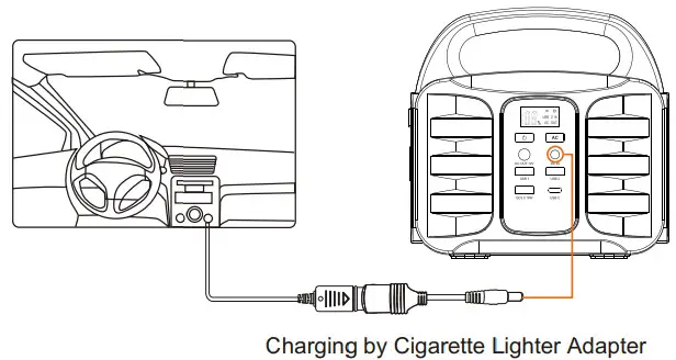 ALPHA DIGITAL T101 Portable Power Supply - Lighter Adapter