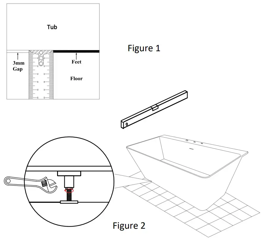ANZZI FT-AZ114-59 Freestanding Bathtub - figure 1