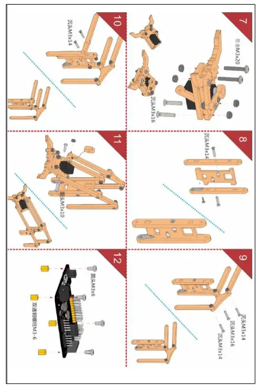 ARDUINO Ks0198 Keyestudio 4DOF Robot Mechanical Arm Kit - Installation Manual