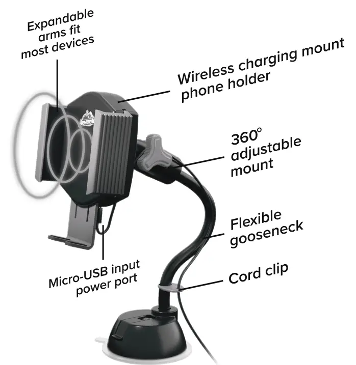 ARMOR-ALL-AWC8-1016-BLK-Fast-Wireless-Charging-Phone-Mount-fig-2