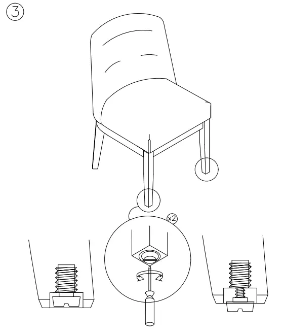 ASHLEY D984-01 Burkhaus Dining Chair - fig 4