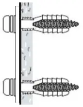 ASHLEY EA2320151 Neilsville Wall Mounted Coat Rack With Shelf - Drill through