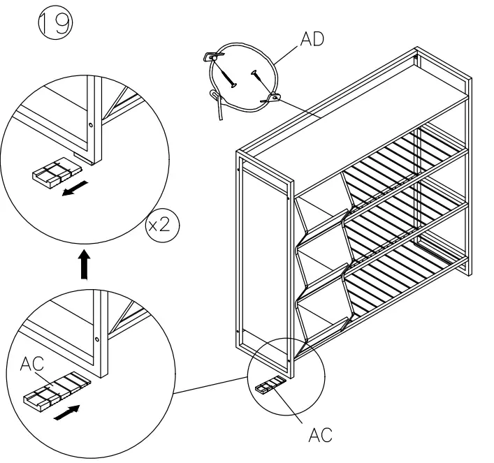 ASHLEY Z1510473 Maccenet Shoe Rack - fig10