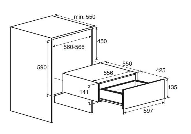 ASKO ODV812 Series Vacuum Drawer - Building in