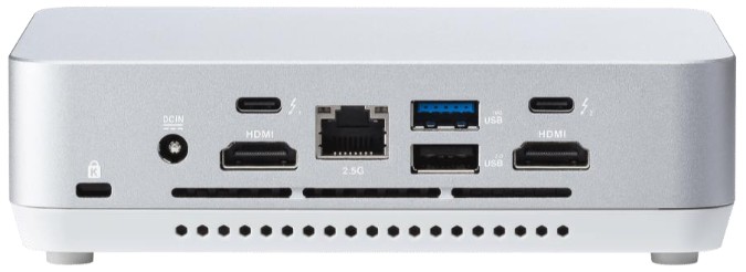 ASUS RNUC14RVHV500002I Barebone System - Pro + Chassis Image Back Panel