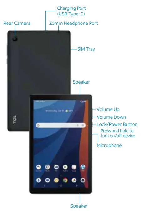 AT T 9136R Luna 8 4G Tab - overview