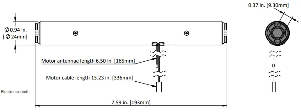 AUTOMATE MT01-3001 Cord Lift DC 08 Motor - parts1