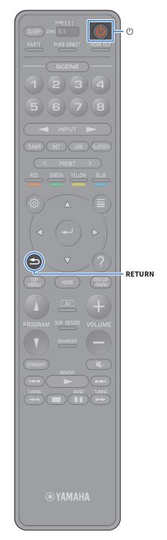 AV Pre-Amplifier CX-A5200 - Remote Control Return Button
