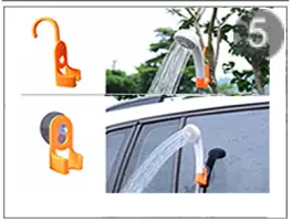 AZXJC CS01 Portable Outdoor Camping Shower Set - hook